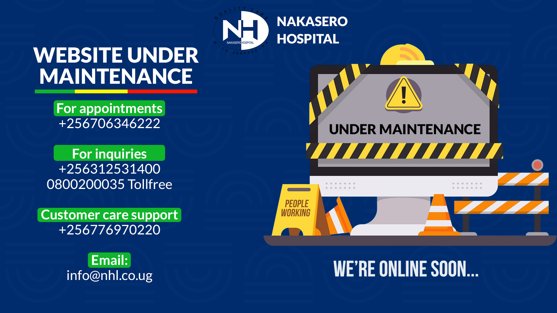 Nakasero Hospital - Under Maintenance